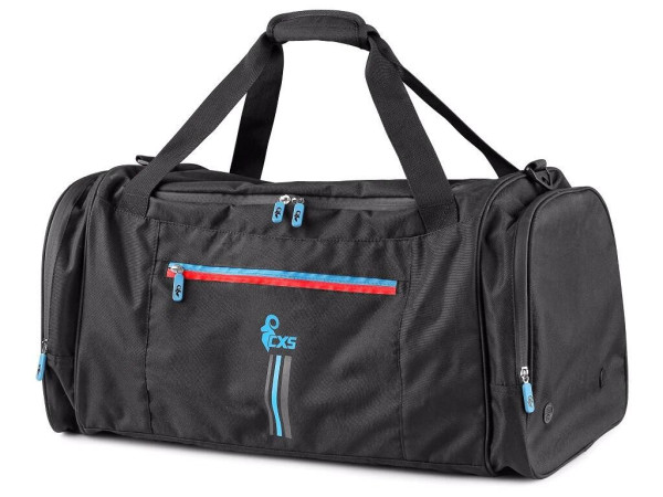 Torba CXS LEONIS 60x30x30 cm w kolorze czarnym z niebiesko-czerwonymi dodatkami