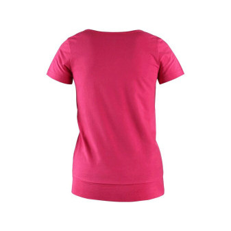 T-shirt CXS EMILY, damski, z krótkim rękawem, w kolorze różowym