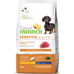 Trainer Natural Sensitive Bez glutenu Adult Mini jagnięcina 2kg