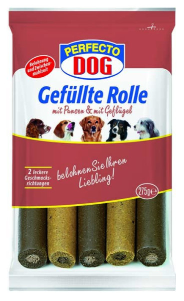 Perfecto Dog miękkie bułki wołowo-drobiowe 275g