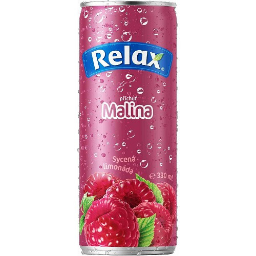 Puszka lemoniady Relax, Malina, 330ml