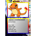 Figurka Pokemona 3D: karta gracza Charmander