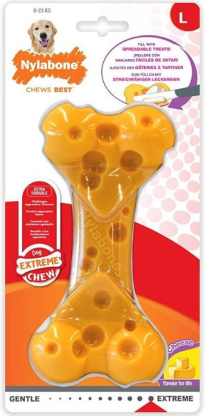 Nylabone toy Extreme serek o smaku kości M