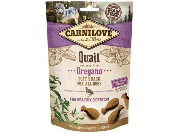 Carnilove Pies Półwilgotna Przepiórka z Oregano 200g