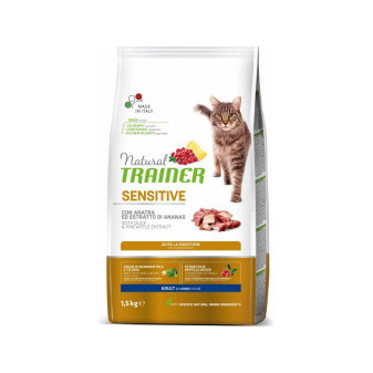 TRAINER Natural Cat SENSITIVE kaczka 1,5 kg