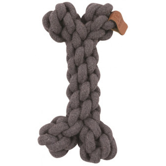 Bawełniana kość zabawkowa M-Pets Coto, szara 19cm