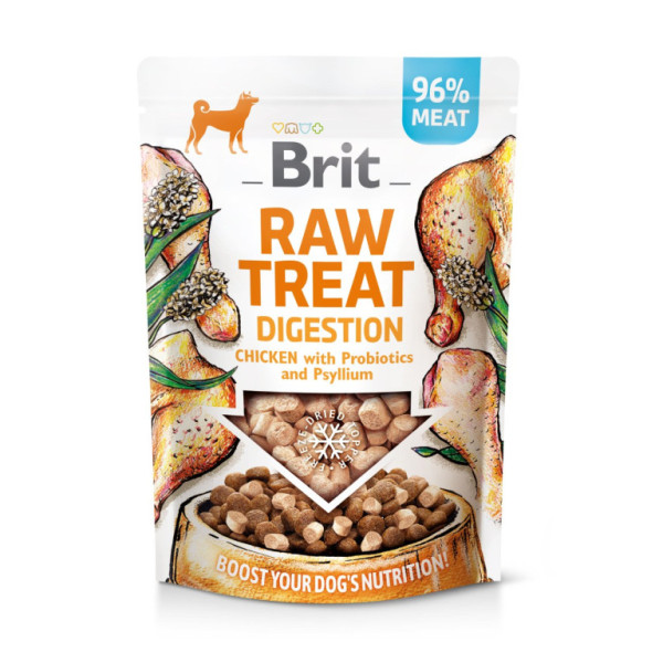 Brit RAW TREAT Digestion Liofilizowany przysmak i topper Kurczak 40 g
