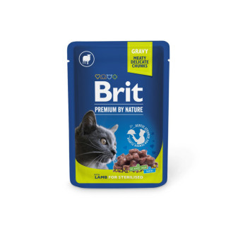 Woreczki dla kota Brit premium Jagnięcina do sterylizacji 100 g