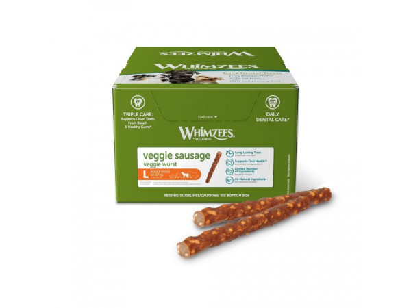 Whimzees Kiełbasa wegetariańska L 50x60g (BAL)