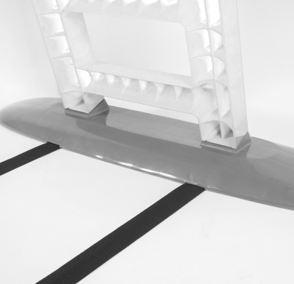Doloni Slide z uchwytem 243 cm Biało-szary