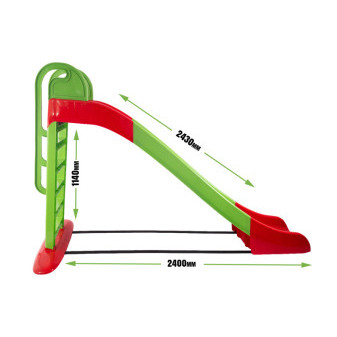 Doloni Slide z uchwytem 243 cm Zielono-czerwony