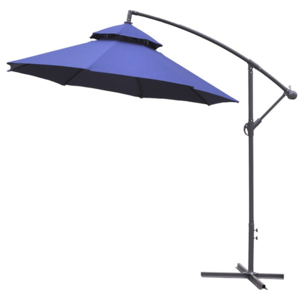Parasol ogrodowy Aga Garden z wysięgnikiem EXCLUSIV CUBE 250 cm Ciemnoniebieski