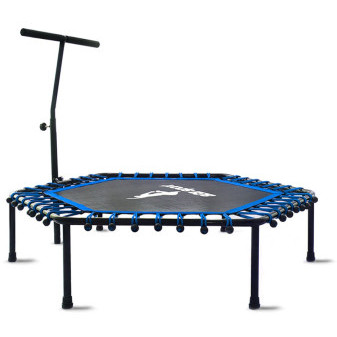 Trampolina Aga FITNESS 130 cm Niebieska + uchwyt