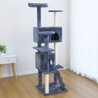 Aga Cat Drapak 170 cm Szaro-biały