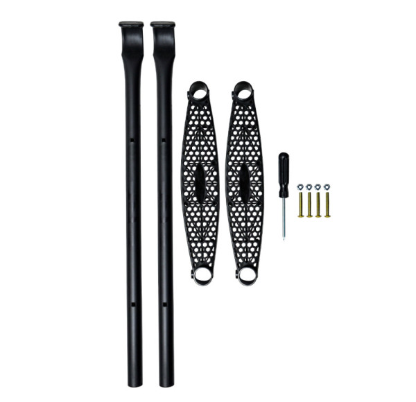 Drabinka do trampoliny Aga 180 - 250 cm Czarna