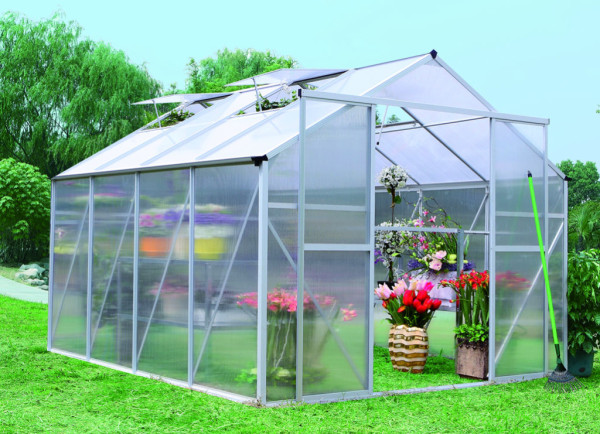 Szklarnia Aga Garden MR4040 294x244x227 cm Srebrna + podstawa