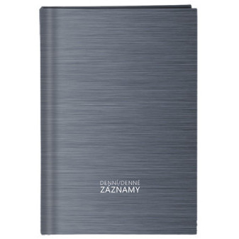 Zapisy dzienne - A4 - laminowane - Szare
