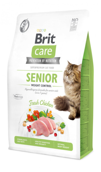 Brit Care Cat bezzbożowa Senior 2kg