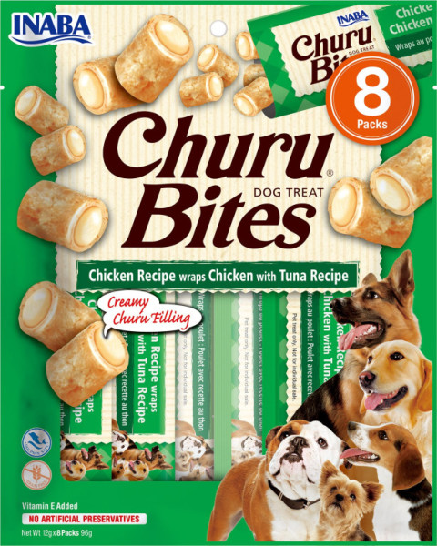 Churu Dog Bites - kurczak, tuńczyk 96g