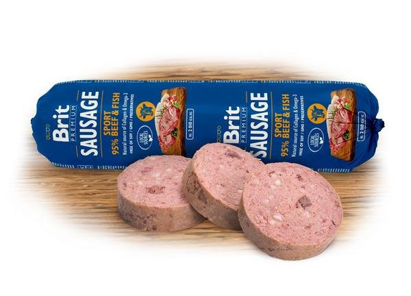 Brytyjska Kiełbasa Wołowina & Ryba-Formuła Sport 800g