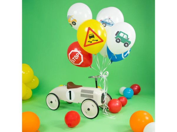 Aga4Kids Balony Lateksowe Samochód 30 cm 9 szt