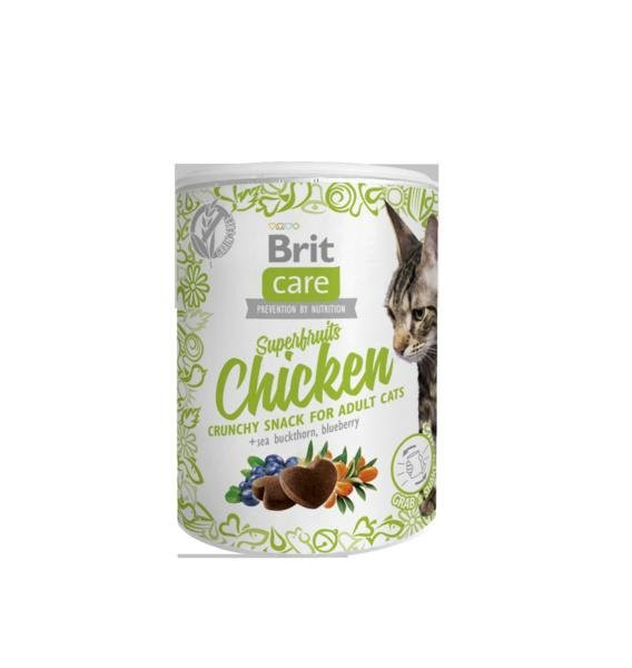 Brit Care Cat Snack Superowoce Kurczak 100g