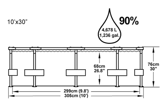 Bestway Steel Pro 3,05 x 0,76 m 56679 + Filtracja wkładowa