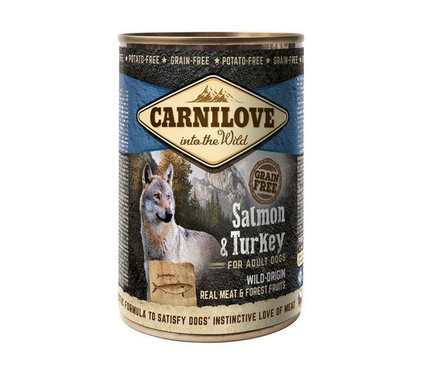 Konserwa Carnilove Dzikie Mięso Łosoś&Indyk 400g