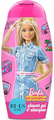 Bi-Es 2w1 dla dzieci szampon i żel pod prysznic Barbie Dreamhouse, 250 ml