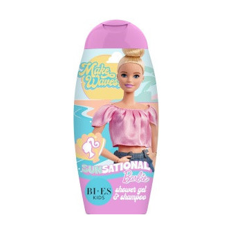 Bi-Es 2w1 dla dzieci szampon i żel pod prysznic Barbie Sunsational, 250ml
