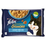 Saszetka Felix Sensations Sauce Surprise Multipack dorsz z pomidorem + sardynki z marchewką w sosie