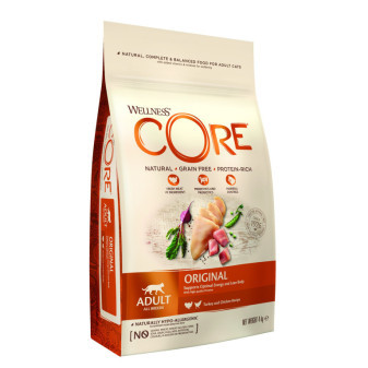 Wellness Core Cat Original Adult wszystkie rasy indyk i kurczak 4kg