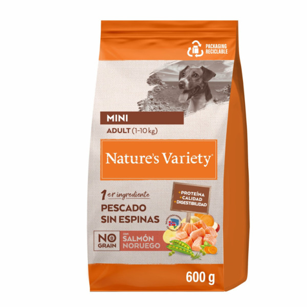 Odmiana natury oryginalna dla małych psów z łososiem 600g