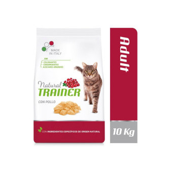TRAINER Natural Cat Adult kurczak 10kg