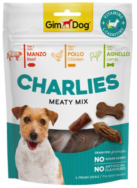 GIMDOG Charlies Meaty Mix wołowina, kurczak, jagnięcina 70g