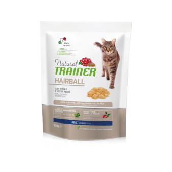 TRAINER Natural Cat HAIRBALL kurczak 300g