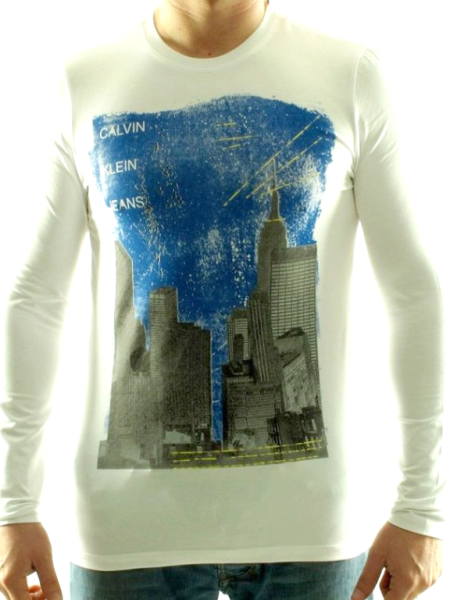 CALVIN KLEIN T-shirt cmp84q Blanc