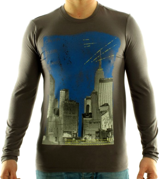 CALVIN KLEIN T-shirt cmp84q Szary