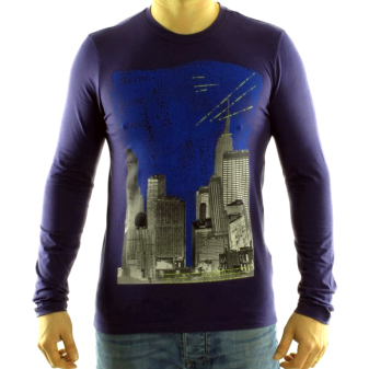 CALVIN KLEIN T-shirt cmp84q Fioletowy