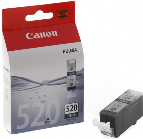 Oryginalny wkład Canon PGI-520BK, czarny, 19ml, do IP3600/4600, MP550/620/630/980