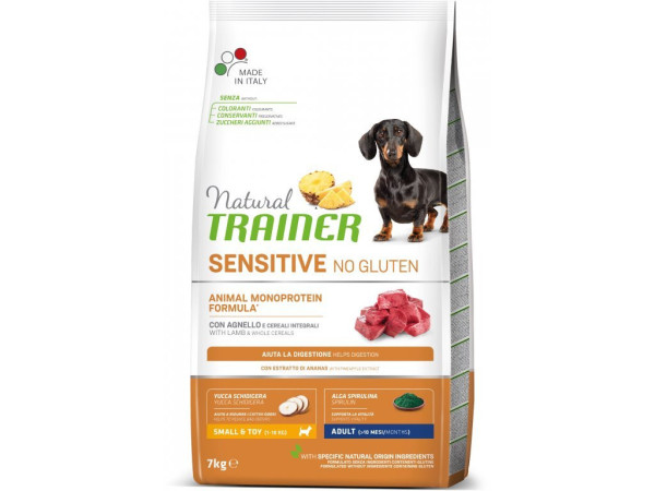 Trainer Sensitive No Gluten Adult Mini jagnięcina i ryż 7kg