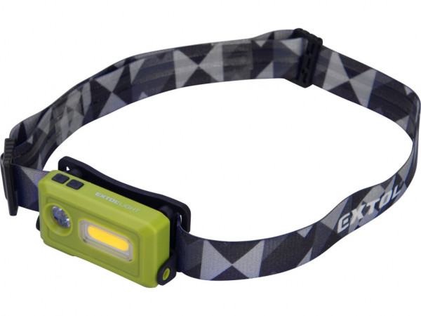 czołówka 140lm, ładowanie USB, LED+COB LED