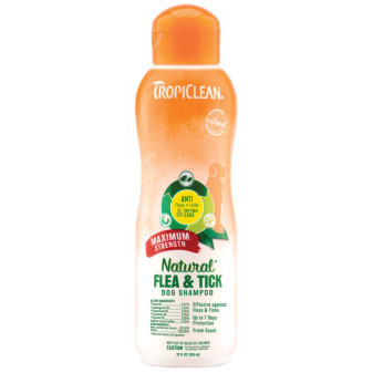 Tropiclean antiparazitní sampon Flea and Tick Maximum Strength 355ml