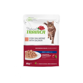 Pouch Trainer Natural CAT AD. łosoś 85g