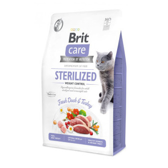 Brit Care Cat, sterylizowana, bezzbożowa karma kontrolująca wagę 2kg