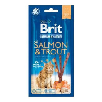 Brit Premium by Nature Cat Sticks with Salmon & Trout (3 sticks)