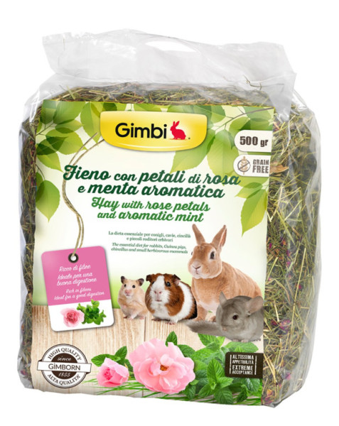 Siano paszowe GIMBI z różą 15l/500g