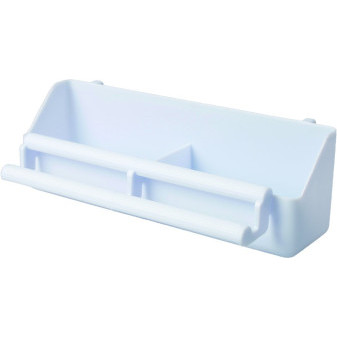 Karmnik Bob dla ptaków w wolierze plastikowy biały