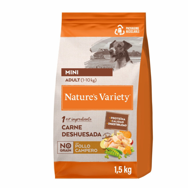 Odmiana natury wyselekcjonowana dla małych psów z kurczakiem 1,5 kg