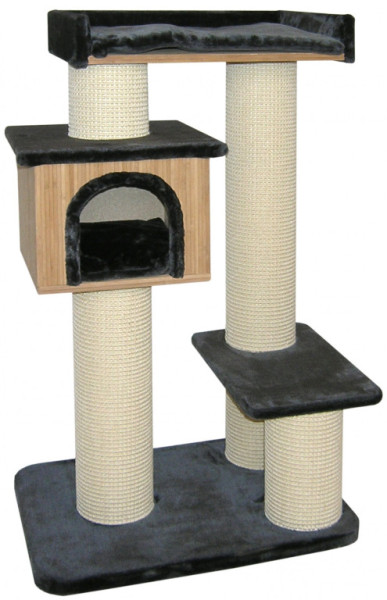 Drapak CATGATO Bamboo Residence antracytowy 126cm